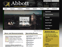 Tablet Screenshot of abbottisd.org